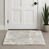 2' X 3' Black Faux Sheepskin Animal Print Washable Area Rug